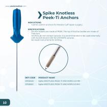 Spike Knotless Peek-Ti Anchors catalog