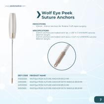 Wolf Eye Peek Suture Anchors Catalog