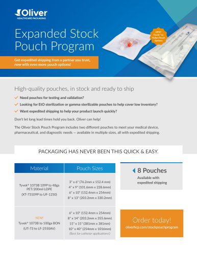 Expanded Stock  Pouch Program