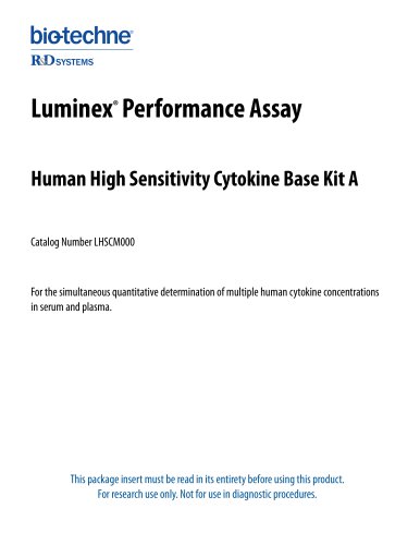 Human High Sensitivity Cytokine Base Kit A