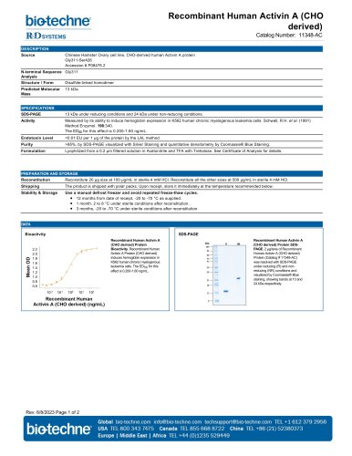 Recombinant Human Activin A