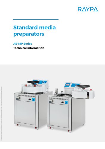 STANDARD MEDIA PREPARATORS - AE-MP SERIES