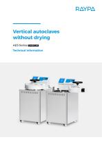 VERTICAL AUTOCLAVES WITHOUT DRYING - AES SERIES