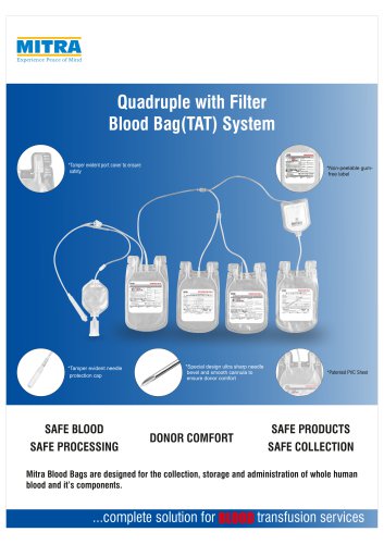 Mitra Quadruple TAT Bag with Filter