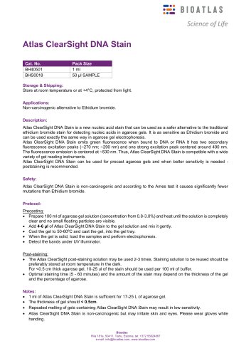 Atlas ClearSight DNA Stain