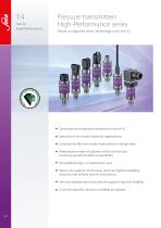 T4 Pressure transmitters High-Performance series