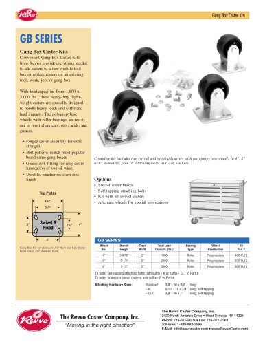 Gang Box Caster Sets