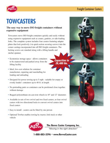 Towcaster ISO Freight Container Casters