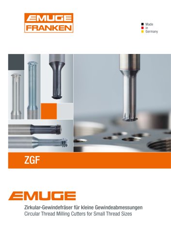 Circular Thread Milling Cutters for Small Thread Sizes