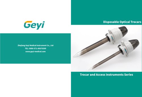 Disposable optical trocar - Geyi Medical