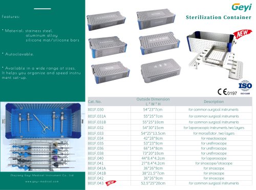 Sterilization container - Geyi Medical