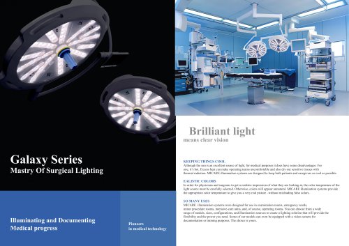 MICARE GALAXY-LED Surgical Light Catalog 2024