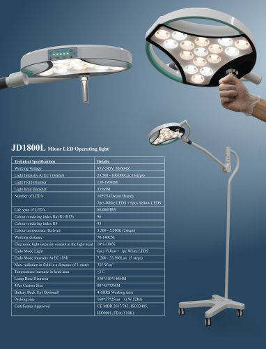 NEW  JD1800L led minor surgical light