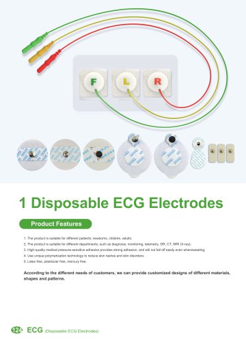 Disposable ECG Electrodes V0015IL,V0014A-C0234I,V0014HL,V0014IL,V0014FL