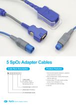 SpO2 Adapter Cables S0028NE-L,1814 (LNC-10),S0127OH-L,S0438NE-L,S0437NE-L