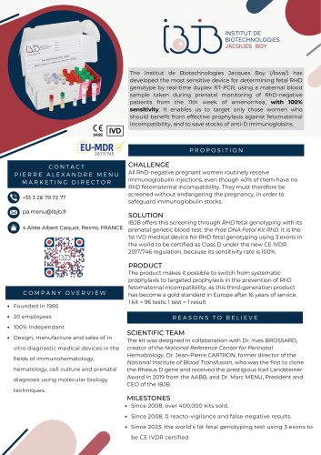 One-pager-Fetal RhD genotyping kit-IBJB