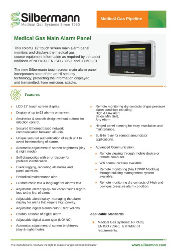 Main Alarm Panel - Xanadu Model