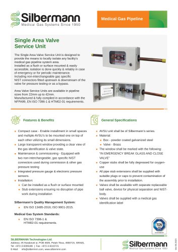 Single Area Valve Service Unit