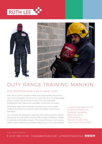 DUTY RANGE TRAINING MANIKIN