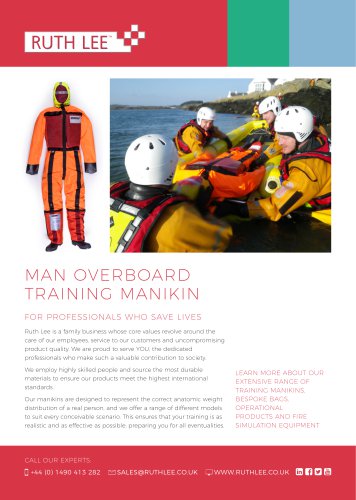 MAN OVERBOARD TRAINING MANIKIN