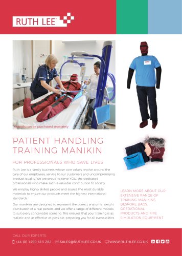 PATIENT HANDLING TRAINING MANIKIN