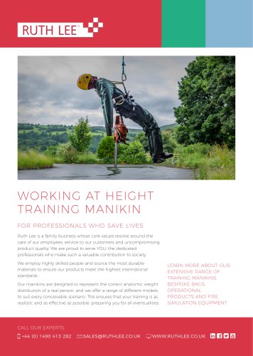 WORKING AT HEIGHT TRAINING MANIKINS