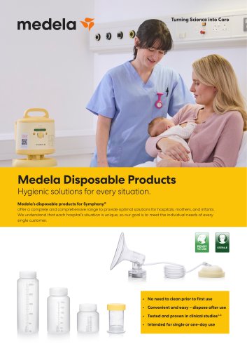 Medela Disposable Products category flyer
