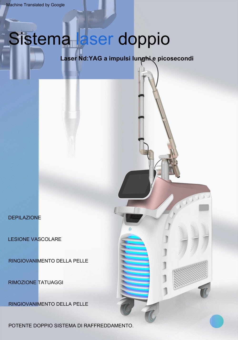 Laser Nd:YAG a impulsi lunghi - Beijing Sanhe Beauty