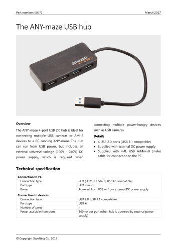 The ANY-maze USB hub