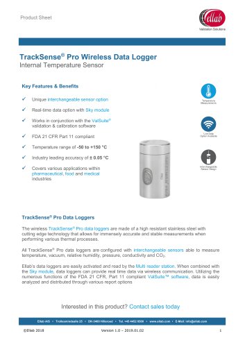 TrackSense® Pro Wireless Data Logger