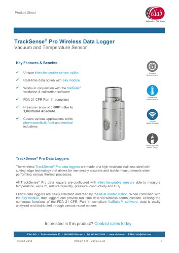 Vacuum and Temperature Sensor