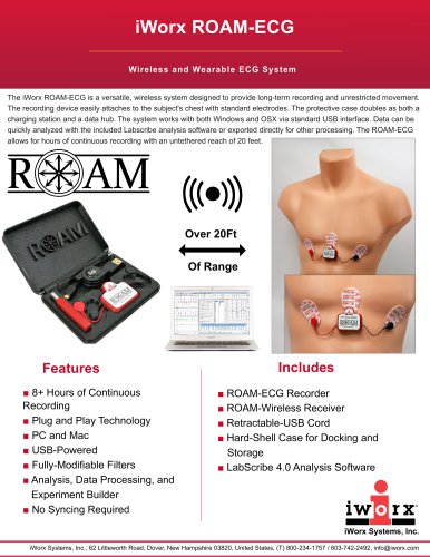 iWorx ROAM-ECG