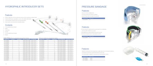 Hydrophilic Introducer Sets & Pressure Bandage