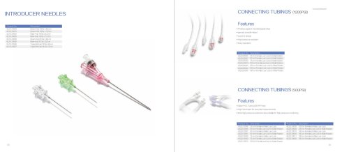 Introducer Needles & Connecting Tubings