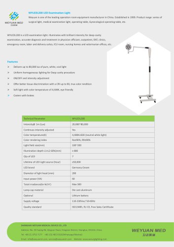 WYLEDL200 LED Examination Light