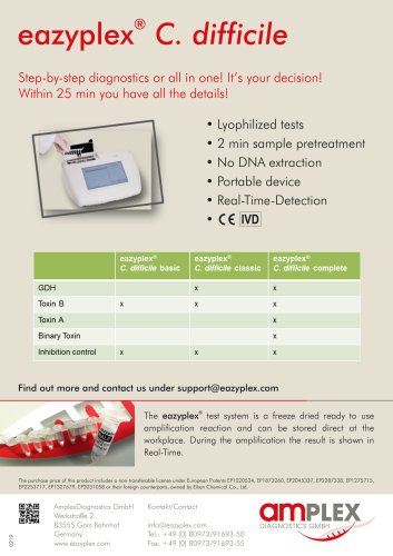 eazyplex C. difficile