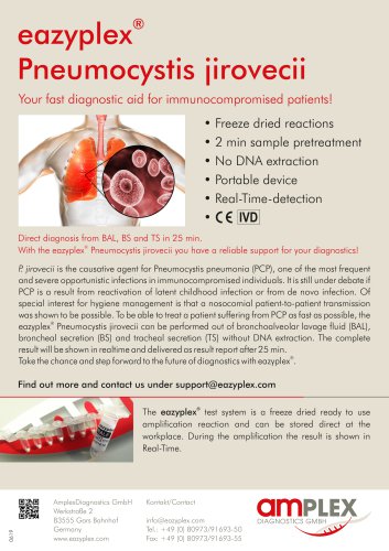 eazyplex Pneumocystis jirovecii