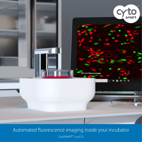 CytoSMART Lux3 FL fluorescence imaging