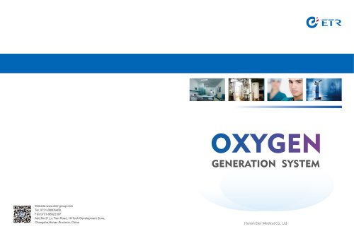 Oxygen Generator ETO, ET0-A, ETO(B), ETS(A), ETS(B), ETS(C)