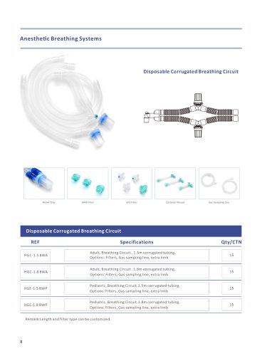 Hisern Breathing circuit corrugated