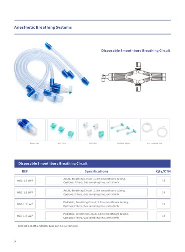 Hisern Breathing circuit smoothbore