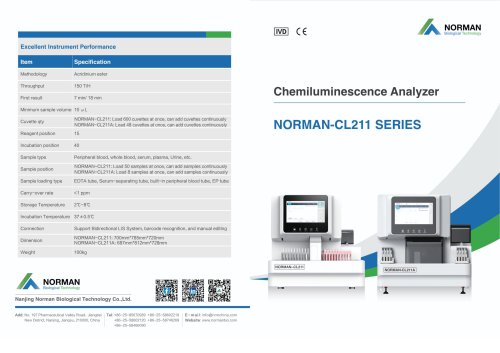 N0RMAN-CL211 SERIES