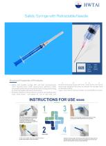 Safety syringe with retractable needle-Hwtai