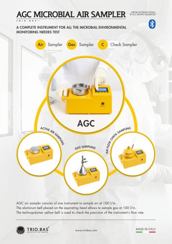 TRIO.BAS™ AGC MICROBIAL AIR SAMPLER