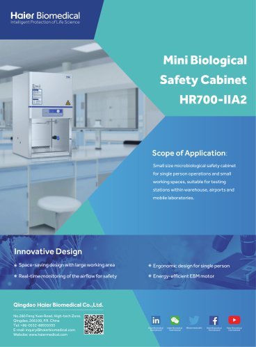 Mini Biological Safety Cabinet HR700-IIA2