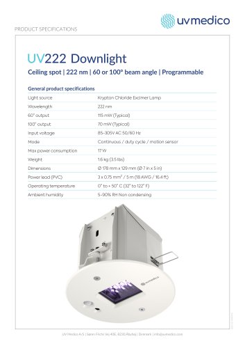 UV222 Downlight