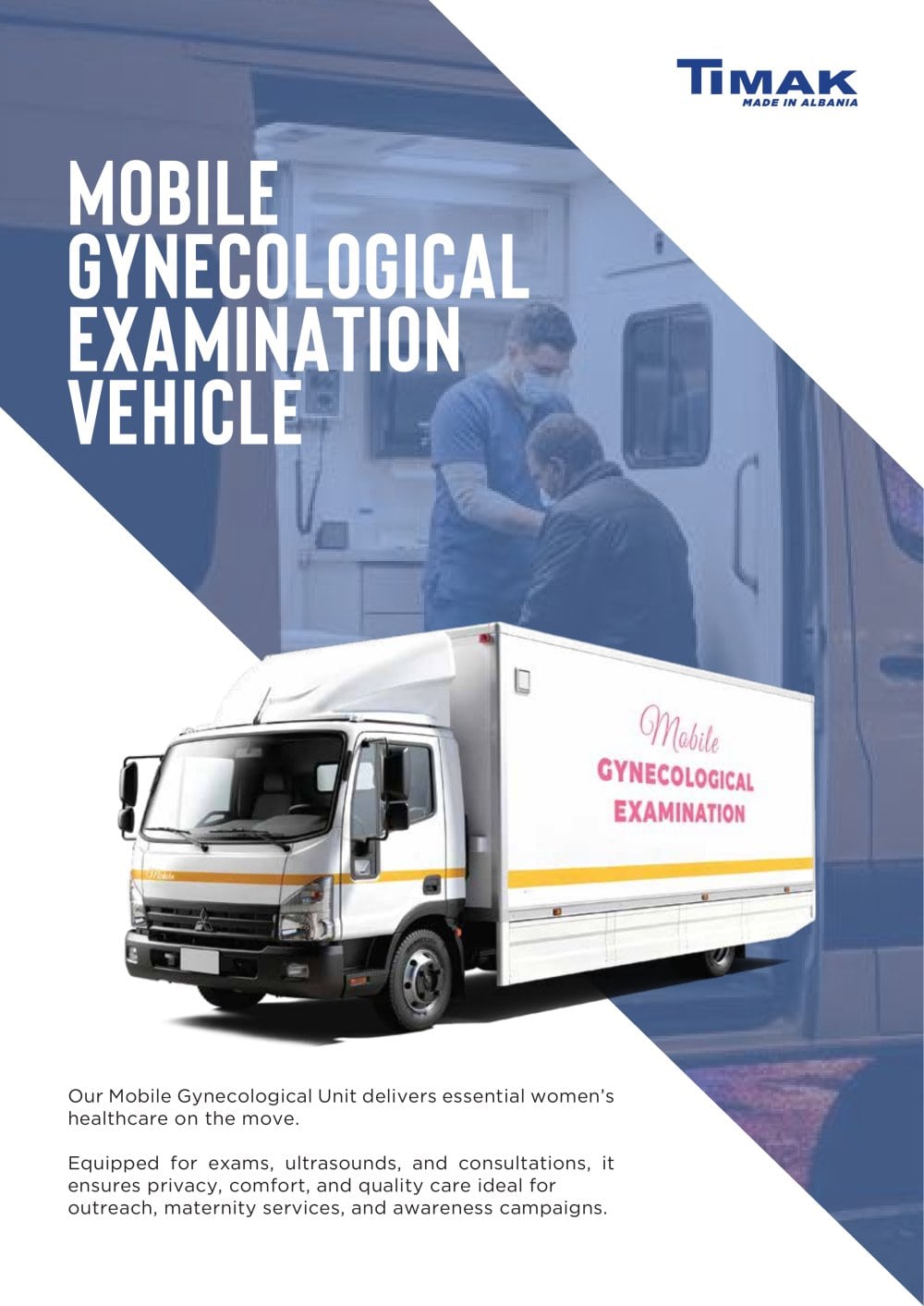 Mobile Gynecological Examination Vehicle - Timak Shpk