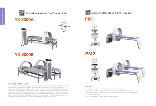 Yeecon PM1 PM2 YK-5000A YK-5000B Magnetic Therapy Bed