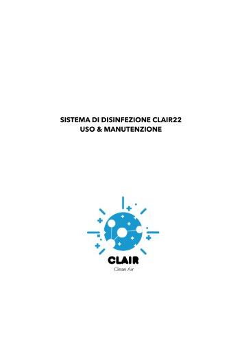 CLAIR22 - USO MANUTENZIONE