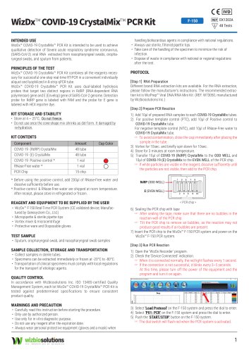 WizDx™ COVID-19 CrystalMix™ PCR Kit